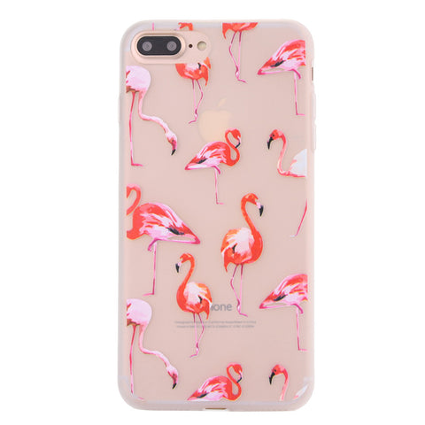 Fashion Flamingo Matte Soft  Case for iPhone 7 Plus