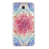 Floral Pattern Phone Case Transparent Soft Flexible Silm Fit Shockproof Phone Shell Cover for Samsung