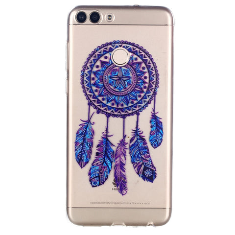 Wind Chime Painting Phone Case for HUAWEI enjoy 7Plus (Transparent)